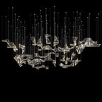 Crystal Twist Panel Chandelier