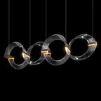 Crystal Crescent Cascade Chandelier