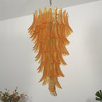 Luxury Amber Leaf Cascade Chandelier product image