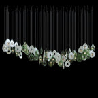 Green Halo Drop Chandelier