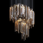 Crystal Ribbon Waterfall Chandelier