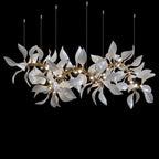 White Leaf Vine Chandelier