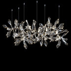 White Calla Orbit Chandelier