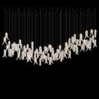 White Pepper Cascade Chandelier