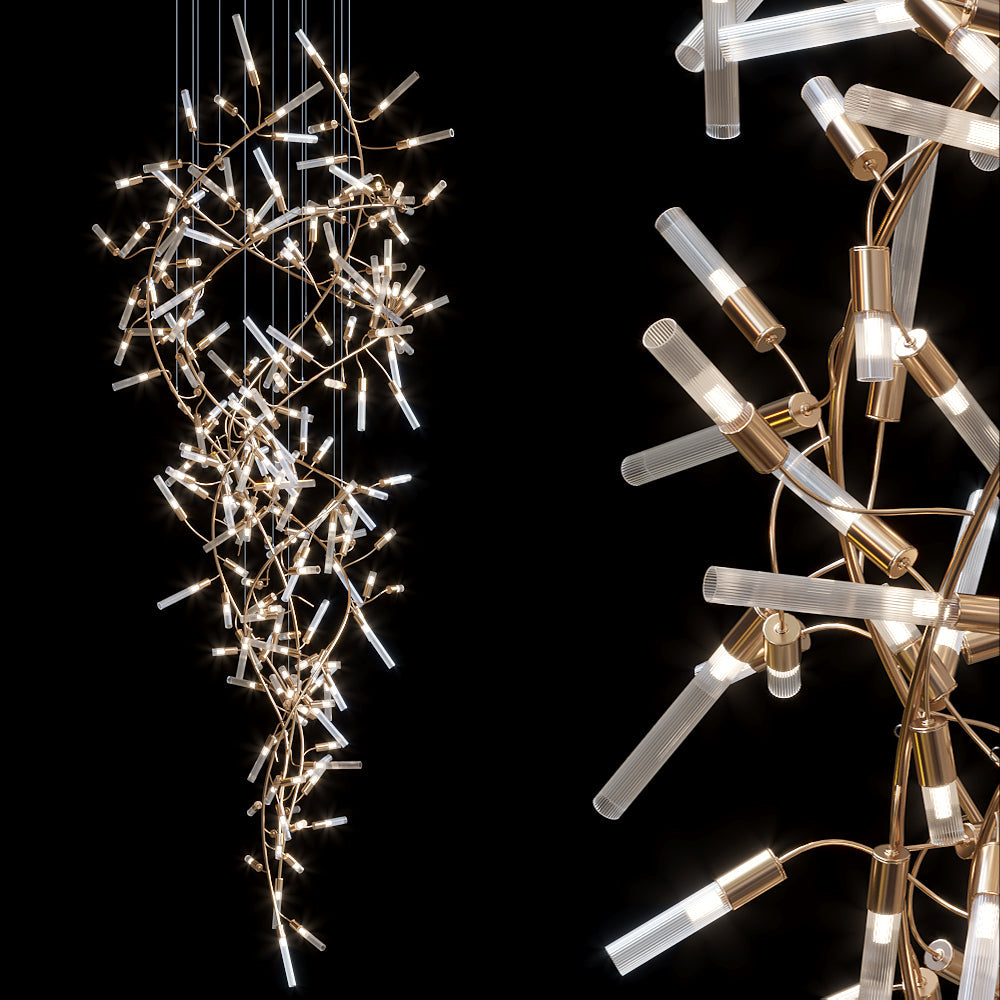 Clear Loop Link Chandelier