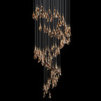 Crystal Petal Drop Chandelier