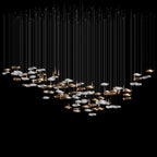Amber Glass Drift Chandelier