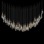 Crystal Petal Drop Chandelier