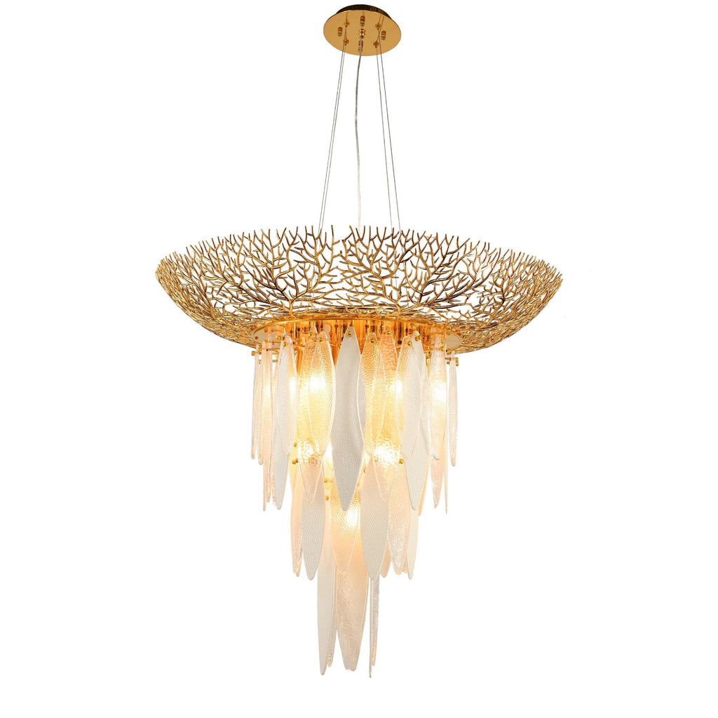 Natalie Branching Murano Glass Chandelier by Bling Lighting Studio