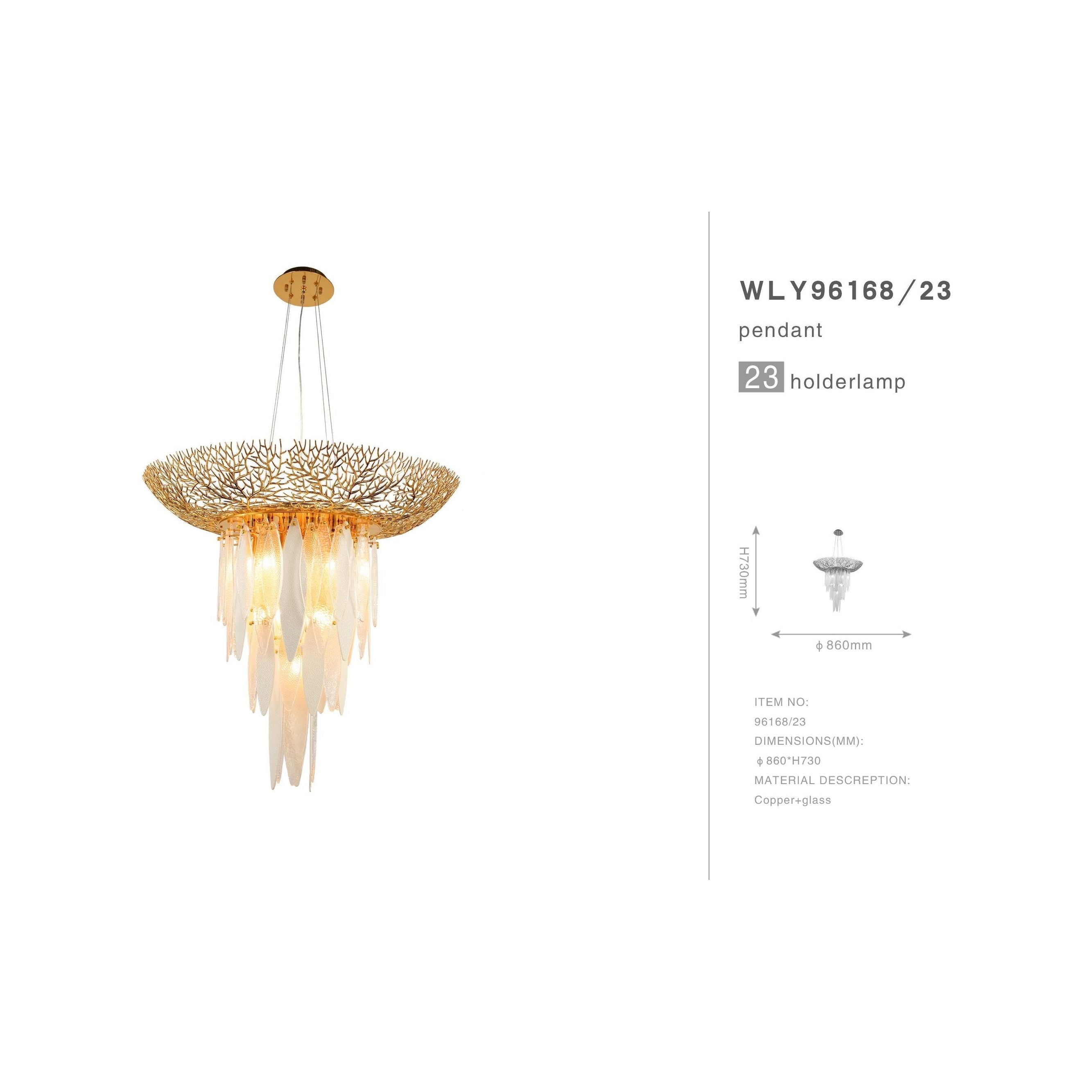 Natalie Branching Murano Glass Chandelier by Bling Lighting Studio