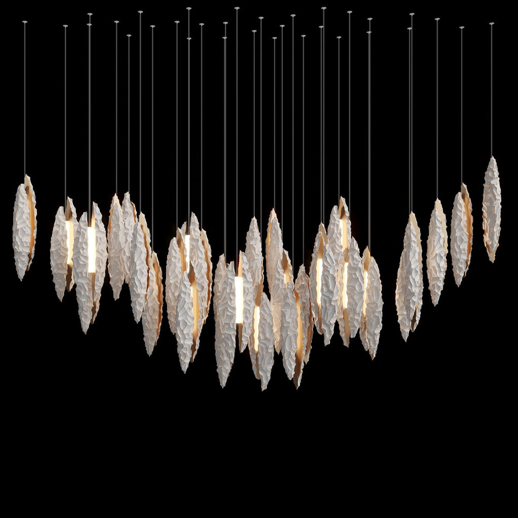 Silver Ice Shard Chandelier