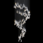 White Petal Drop Chandelier