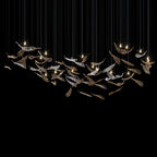 Crystal Feather Flight Chandelier