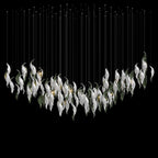 White Calla Veil Chandelier
