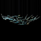 Blush Ribbon Wave Chandelier