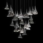 Crystal Fringe Cone Chandelier