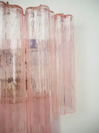 Murano Wall Lamp | 13 Pink Tube Glass | Set of 2