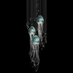 Aqua Jellyfish Chandelier