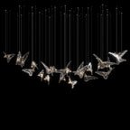 Crystal Bird Flock Chandelier