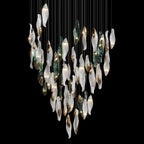 White Sea Petal Cascade Chandelier