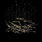 Linear Spark Scatter Chandelier