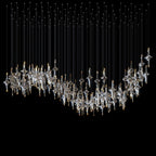 Crystal Diamond Rain Chandelier