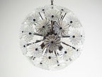Murano Chandelier | 51 Clear Daisy Glass detail by Bling Lighting Studio