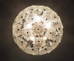 Murano Chandelier | 51 Clear Daisy Glass detail by Bling Lighting Studio