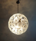 Murano Chandelier | 51 Clear Daisy Glass detail by Bling Lighting Studio
