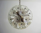 Murano Chandelier | 51 Clear Daisy Glass detail by Bling Lighting Studio