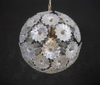 Murano Chandelier | 51 Clear Daisy Glass detail by Bling Lighting Studio