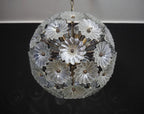 Murano Chandelier | 51 Clear Daisy Glass detail by Bling Lighting Studio