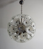 Murano Chandelier | 51 Clear Daisy Glass detail by Bling Lighting Studio