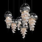 Mauve Jellyfish Cascade Chandelier