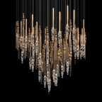 Crystal Totem Cascade Chandelier