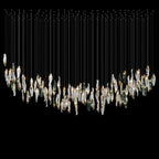 White Sea Petal Cascade Chandelier