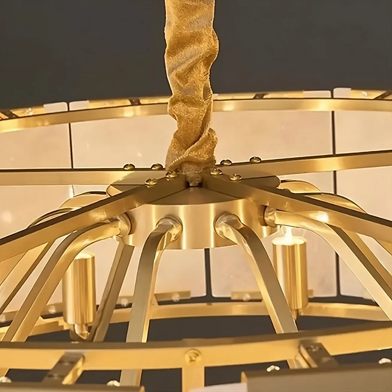 Solaro Natural Alabaster Dining Chandelier product image