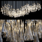 Crystal Cone Cluster Chandelier
