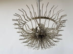 Signed Camer Eight-Tier Glass Prism Chandelier, 1960s, Italia