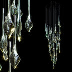 Crystal Drop Rain Chandelier
