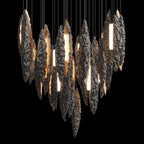 Silver Ice Shard Chandelier