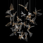 Smoke Butterfly Flight Chandelier