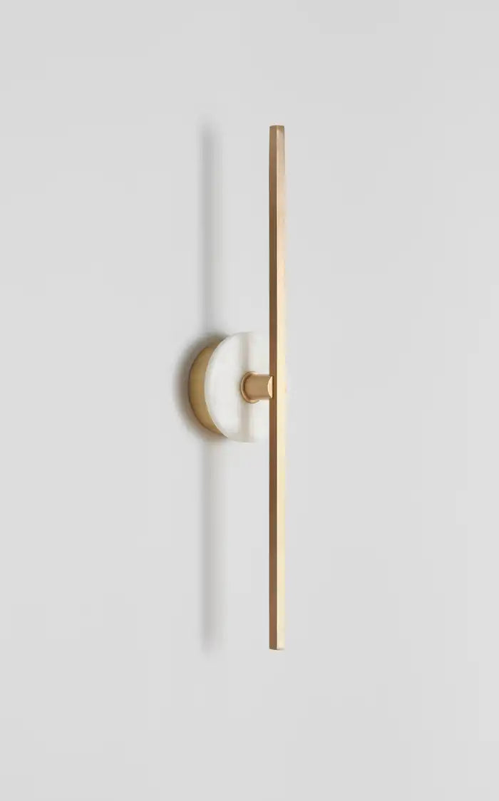 Wall Sconce With Alabaster 20" H