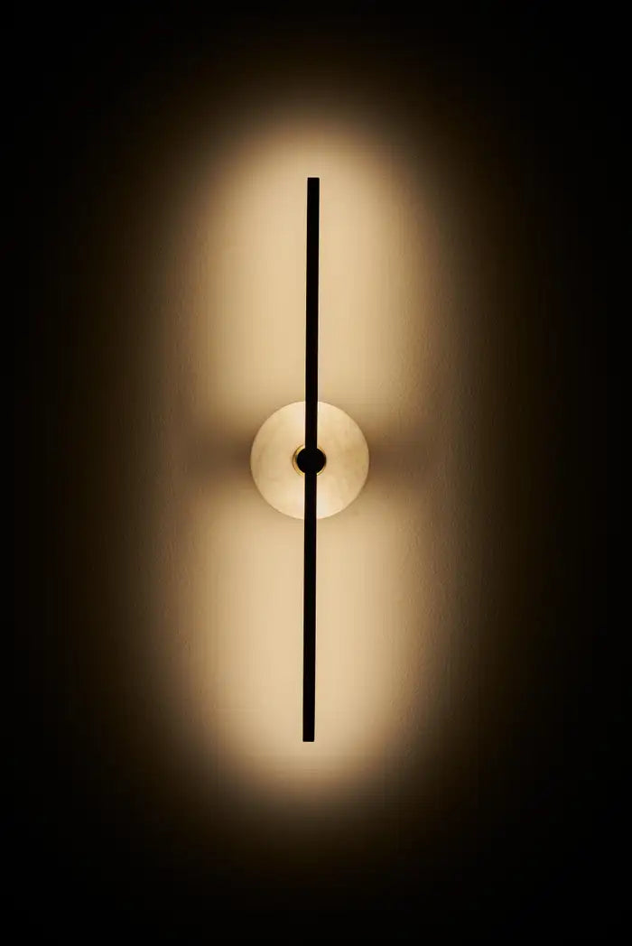 Wall Sconce With Alabaster 20" H