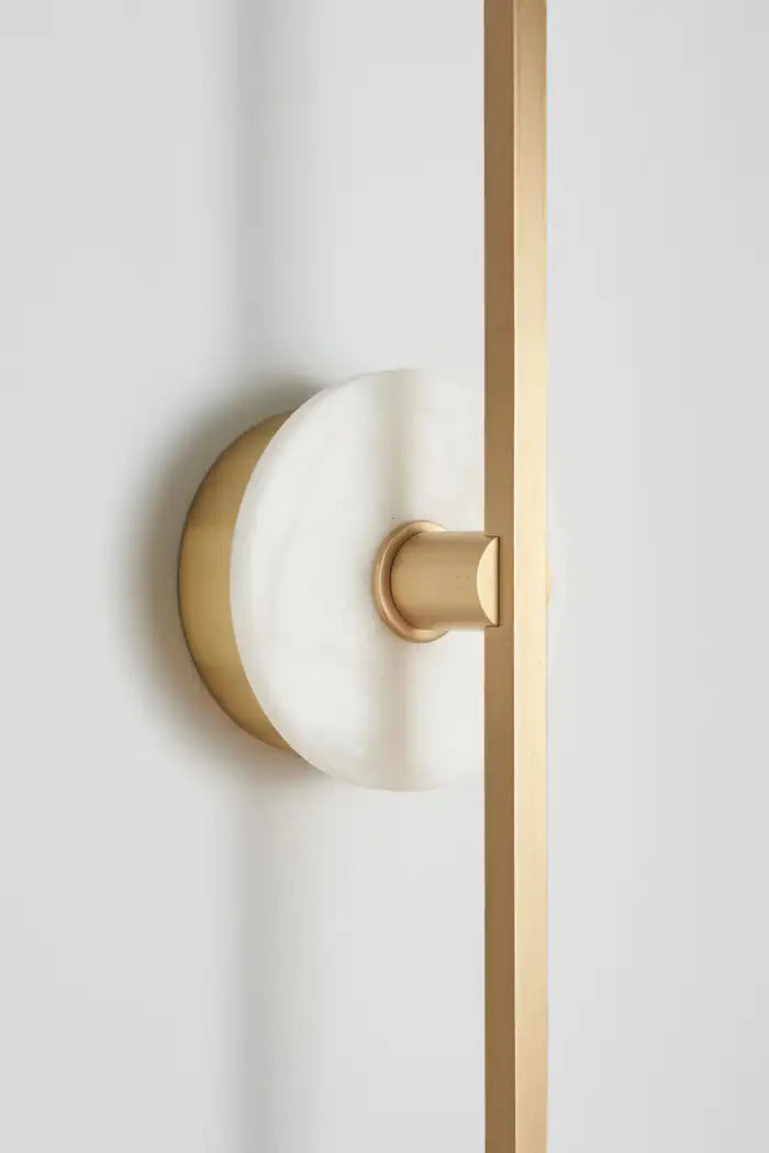 Wall Sconce With Alabaster 20" H
