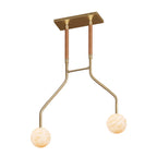 Peaks Alabaster Vanity Pendant by Bling Lighting Studio
