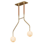Peaks Alabaster Vanity Pendant by Bling Lighting Studio