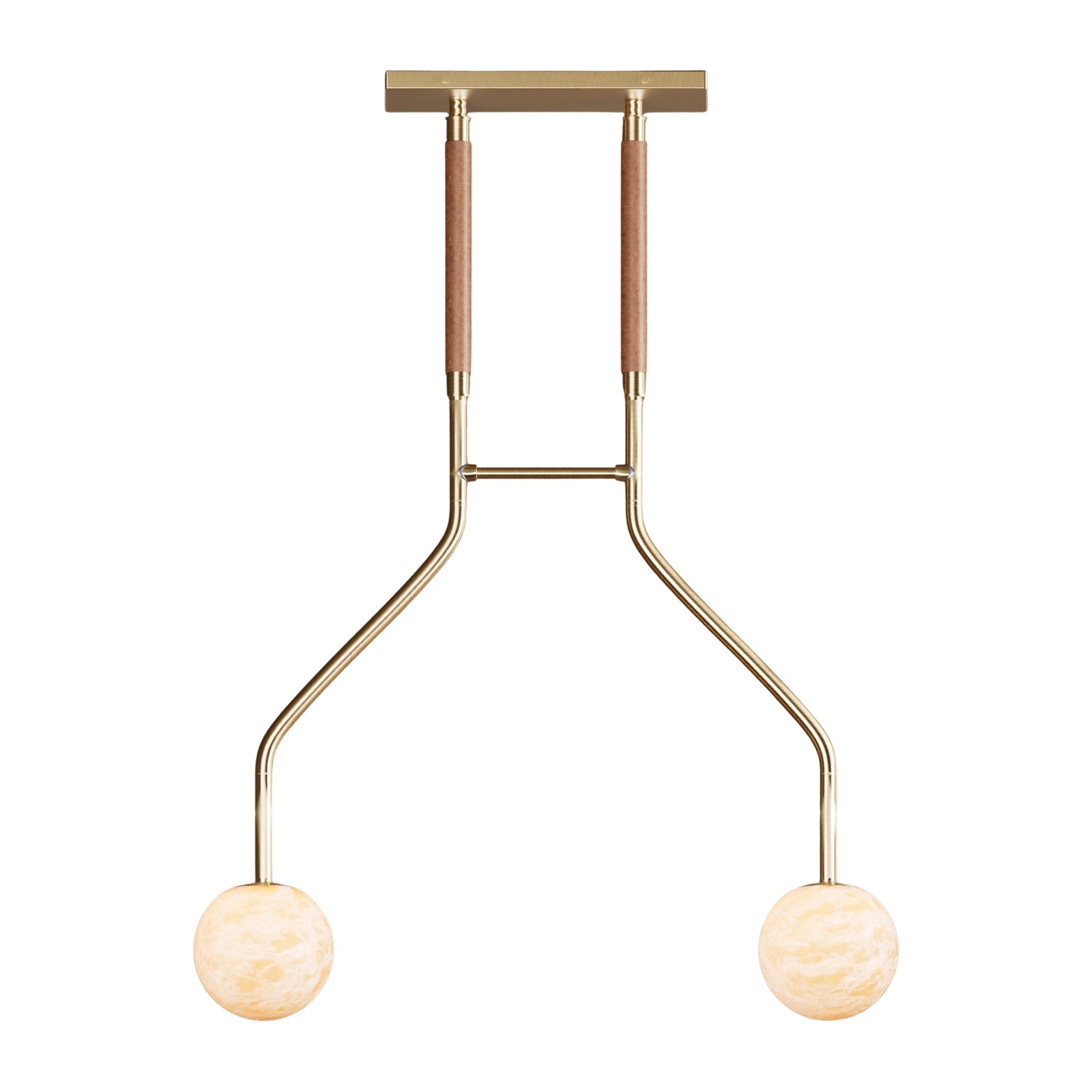 Peaks Alabaster Vanity Pendant by Bling Lighting Studio