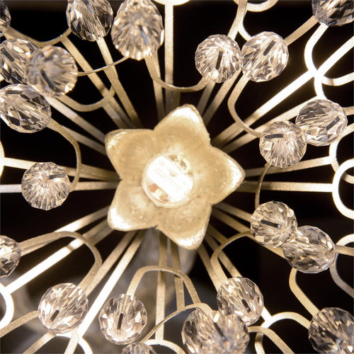 Hanasaku Crystal Bud Branch Fourteen-Light Oblong Chandelier by Bling Lighting Studio