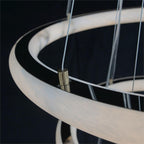 Luca Three-Tier Alabaster Pendant Chandelier by Bling Lighting Studio
